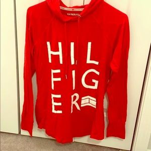 Tommy Hilfiger sport top with hood.